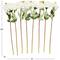 30" White Dahlia Artificial Flower Stem, 8ct.
